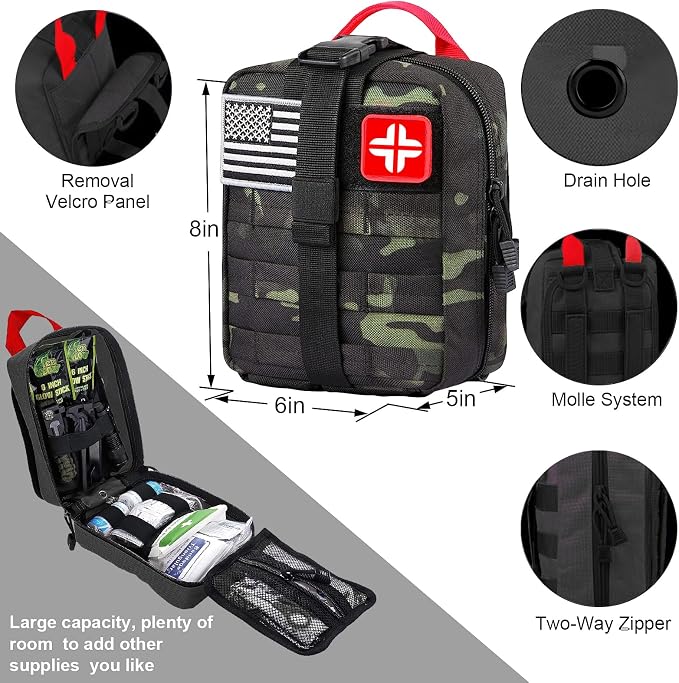 LUXMOM Emergency Survival Kit and First Aid Kit, Gift - Image 2