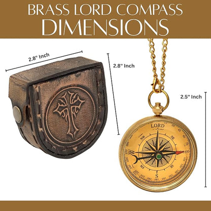 Handmade Brass Antique Compass - Image 3