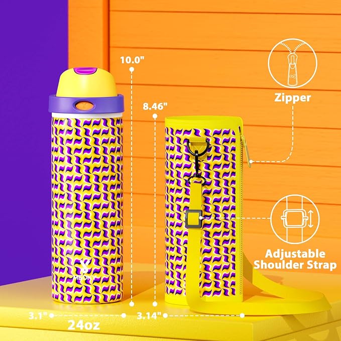 24 oz Insulated Water Bottle - Image 7