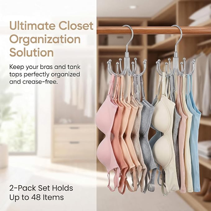 Rotatable Belt Hanger & Closet Organizer, 2 Pack - Image 2