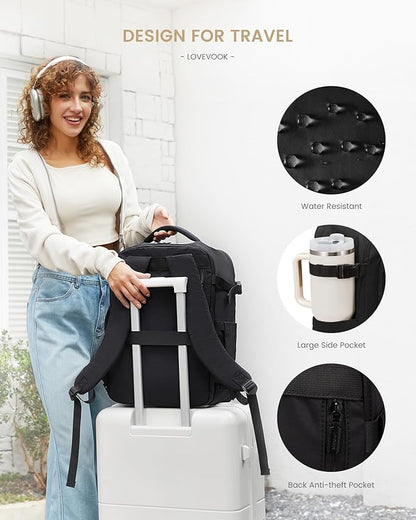 LOVEVOOK Travel Backpack for Women & Men, 40L Large Carry On Backpack Airline - Image 7