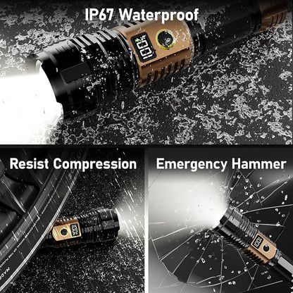 Flashlights High Lumens Rechargeable, 000LM LED Super Bright Flash Light - Image 7