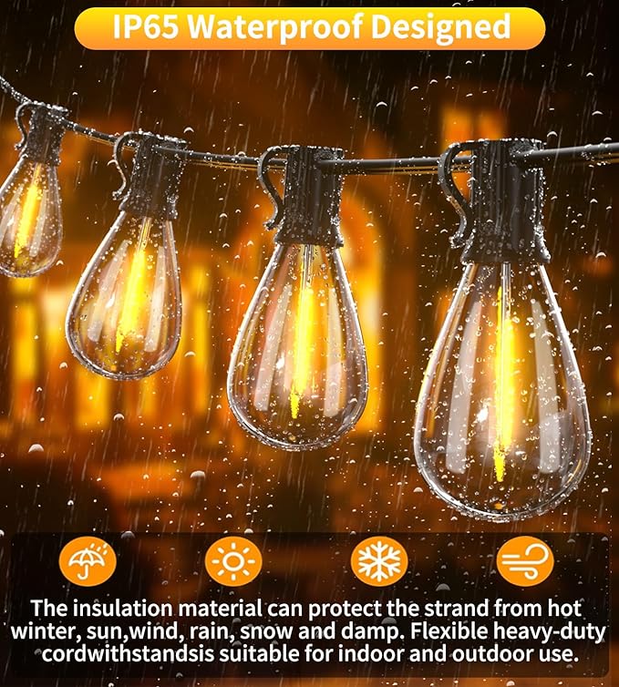 Tenmiro 200FT Outdoor String Lights, Ultra Long LED Patio Lights - Image 4