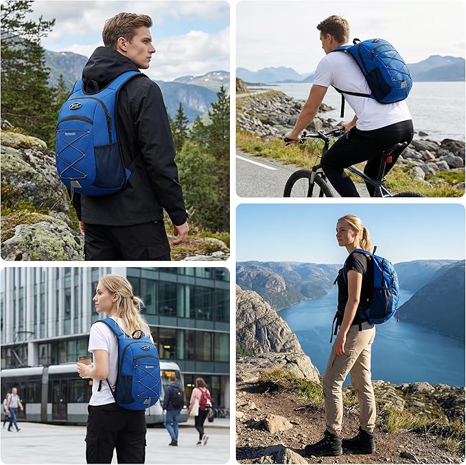 Ultra-Light Soft Daypack 15L/20L, Cushioned Breathable Back Panel Backpack - Image 7