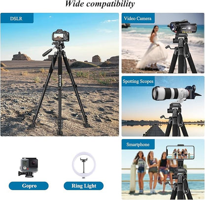 VICTIV 74” Camera Tripod, Tripod - Image 5