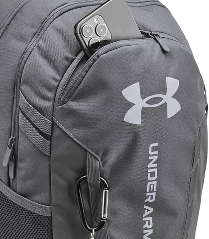 Under Armour Unisex-Adult Hustle 6.0 Backpack, Castlerock / / Steel, One Size - Image 3