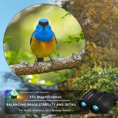 Hontry Binoculars for Adults and Kids, 10x25 Compact Binoculars for Bird - Image 3