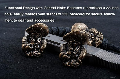 Paracord Beads with Hole for Crafting Survival Knife Lanyard Keychains - Image 9