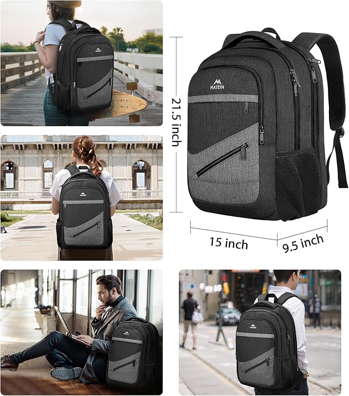 MATEIN Extra Large 50 L Travel Laptop Backpack, Water Resistant Work Computer - Image 6