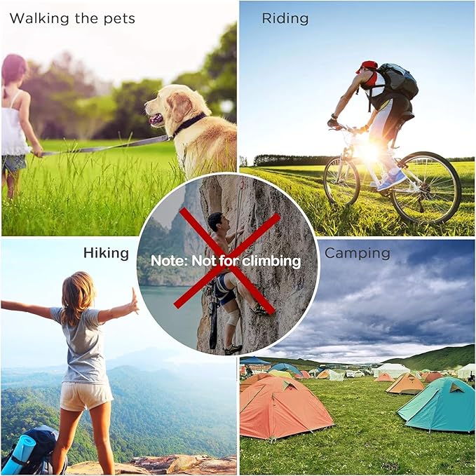 6PCS Carabiner Keychain, 2 inch Aluminum D-Clip Caribeener - Image 6
