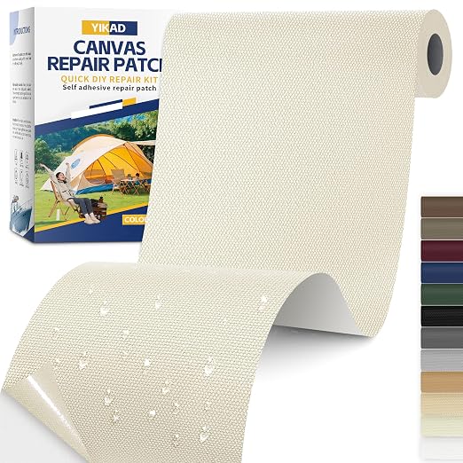 Fabric Repair Tape, Self Adhesive Canvas Repair Patch, Waterproof Outdoor by Unknown
