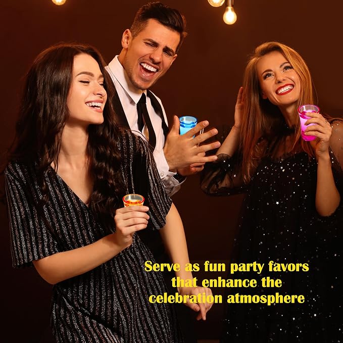 24 Pcs 1.2 oz Colorful Acrylic Shot Glasses Bulk Gradient Acrylic Shot Glass - Image 7