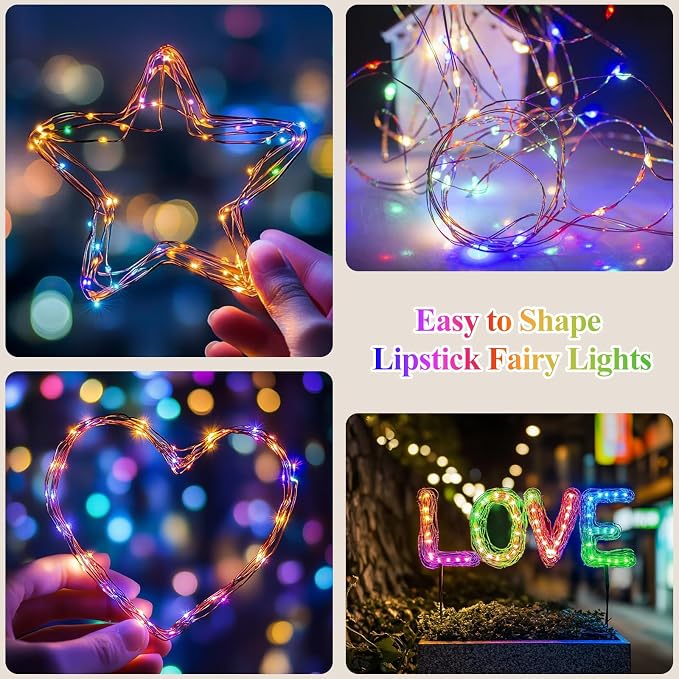 Lakumu Multicolor Fairy Lights Battery Operated, Twinkle Lights - Image 6