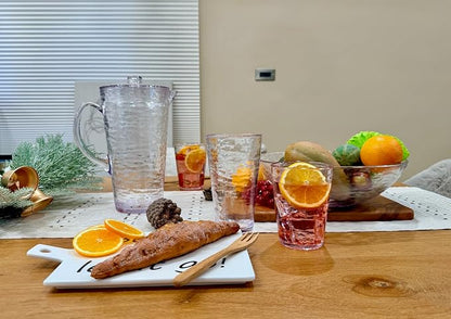 KLIFA- RIPPLE- 22.5 ounce, Acrylic Highball Drinking Glasses Cups, Stackable - Image 7