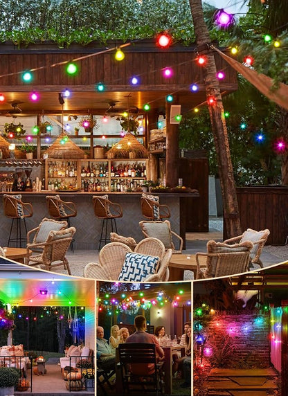 Brightown Outdoor String Lights 29 Feet G40 LED Patio Lights, 13 Plastic Edison - Image 8