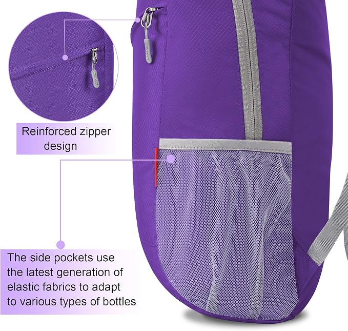 ZOMAKE Lightweight Packable Backpack 20L, Foldable Backpacks Small Daypack - Image 4