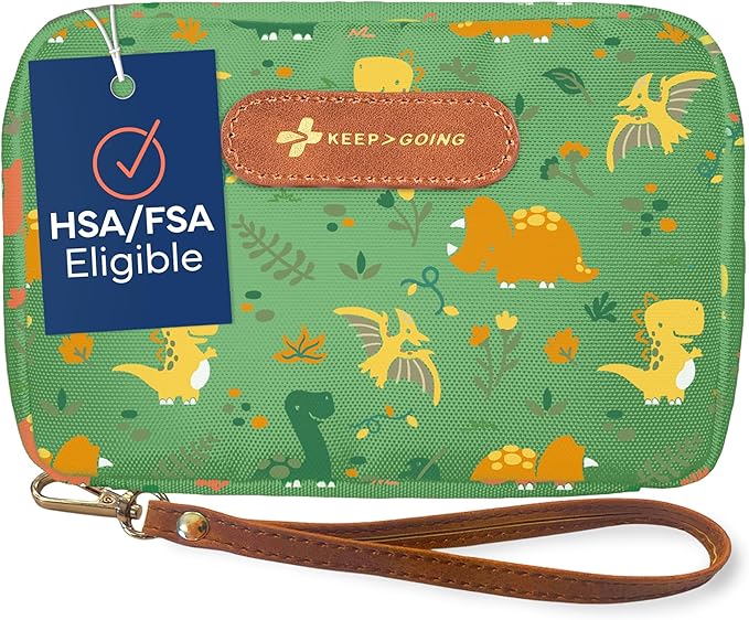 KeepGoing Travel First Aid Kit for Kids – 130 Pc. for Car, Diaper Bag & Backpack by KEEP%3EGOING