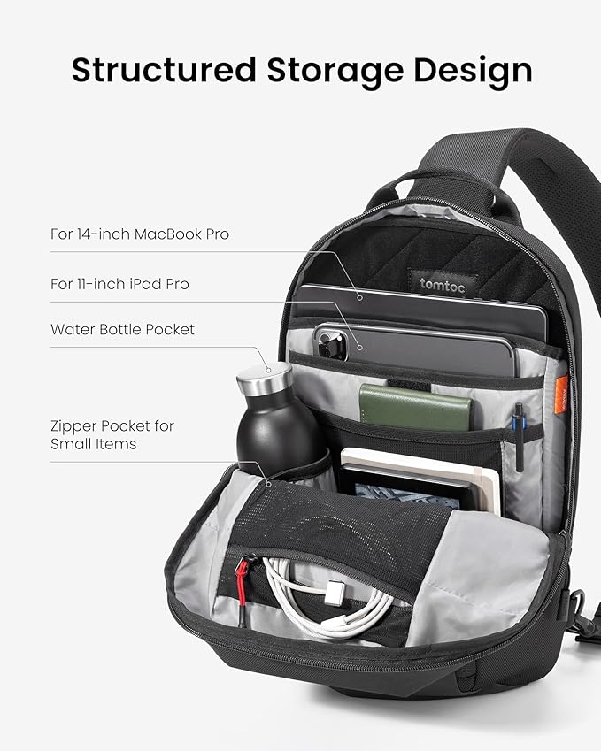 tomtoc 7L Sling Backpack Crossbody Bag - Image 2
