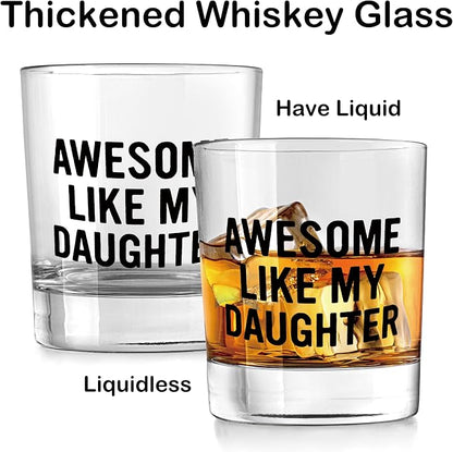 Nogrit Father's Day Whiskey Glasses from Daughter 10 oz, Funny Dad Gifts - Image 5