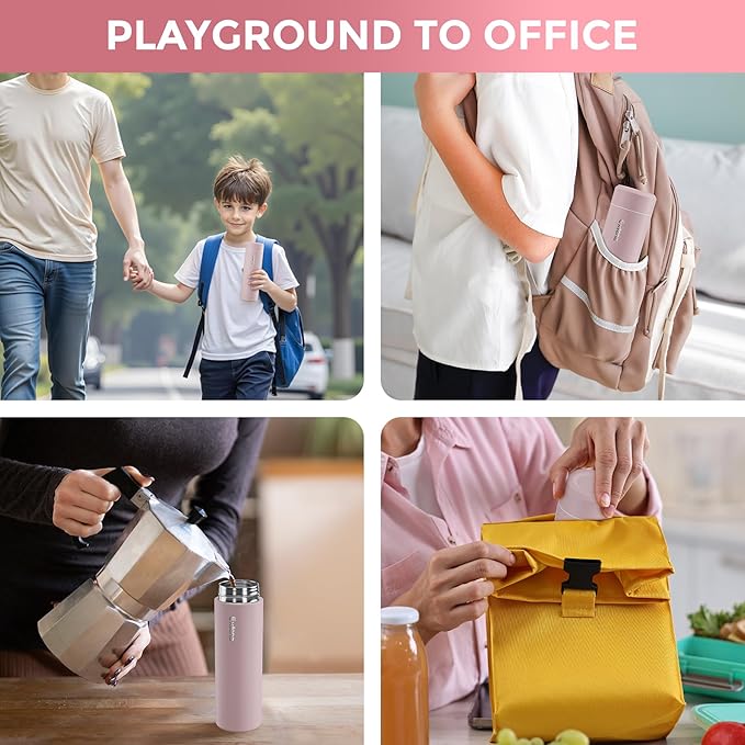 【Upgraded】Exllena Small Insulated Water Bottle 12 oz/350ml– Mini Insulated - Image 7