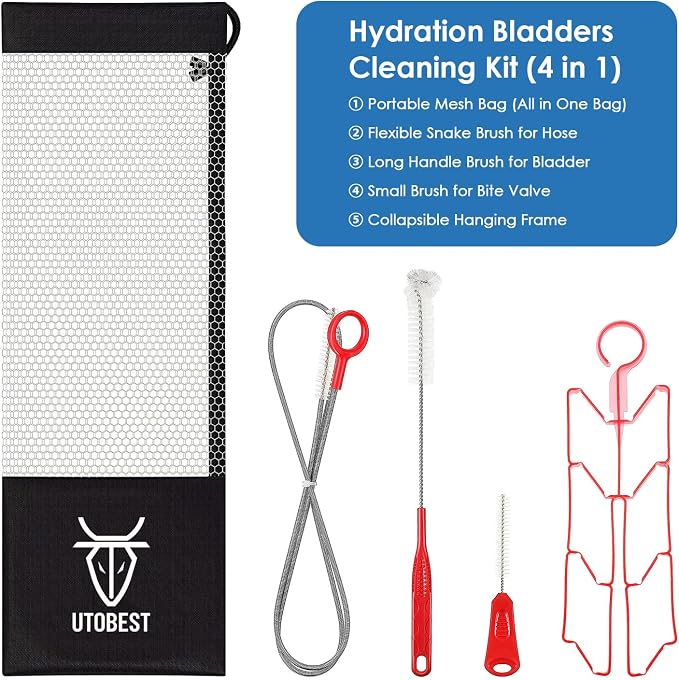 UTOBEST Water Bladder, Hydration Bladder 2L 3L, TPU BPA Free Leak-Proof Water - Image 2