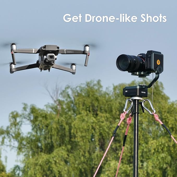 RAUBAY 24' Tall Tripod Stand, Extreme Tall Heavy Duty Sports Camera Video Tripod - Image 2