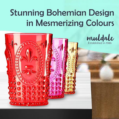 Muldale Vintage Plastic Drinking Glasses Set of 6 - Image 2