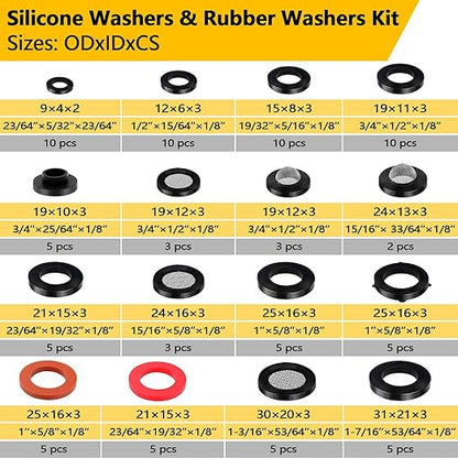 1075 PCS 37 Sizes 3-in-1 Universal Plumbing Repair Kit Includes O-Rings - Image 4