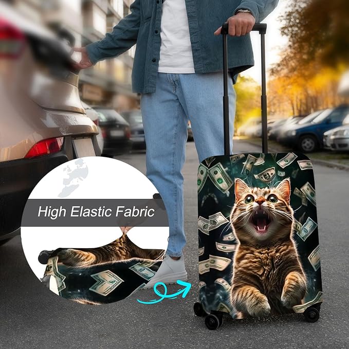 Luggage Cover Protector for 26-28 Inch Suitcases, TSA Approved Elastic Travel - Image 4