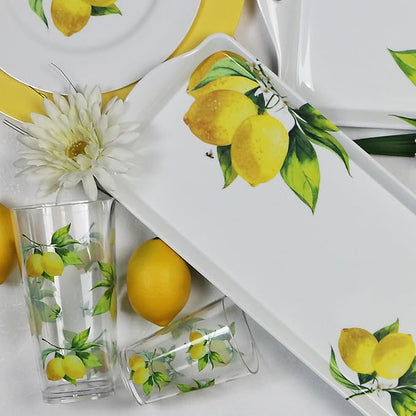 Calypso Basics Fresh Lemons, by Reston Lloyd, 8oz Acrylic Juice Drinkware - Image 4
