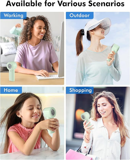 WHATOOK Portable Handheld Mini Fan: High Speed Cooling Fan, 10 Hours Battery - Image 6