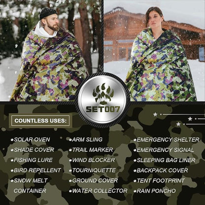 5-Pack Mylar Survival Blanket - Image 6
