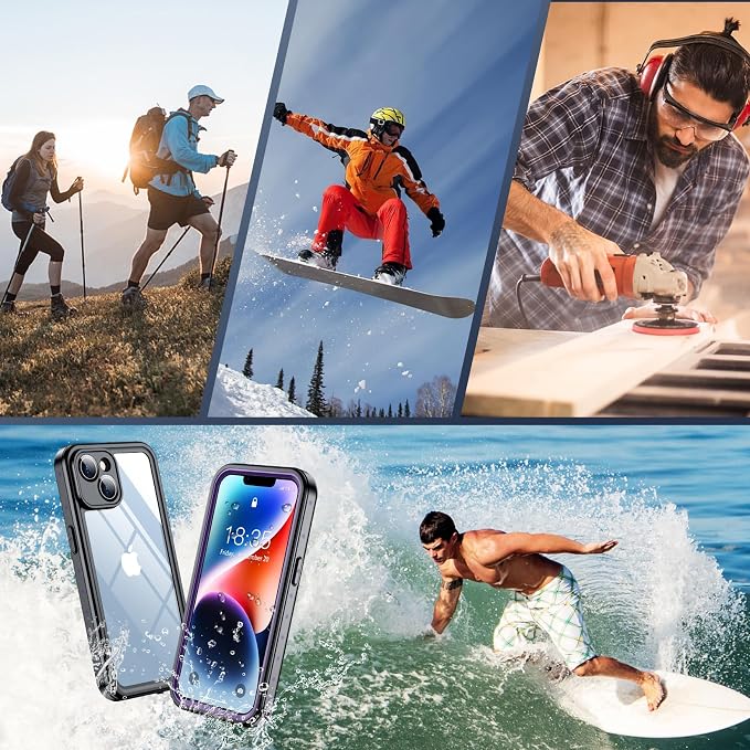 SPIDERCASE for iPhone 14 Case Waterproof, Built-in Lens & Screen Protector - Image 6