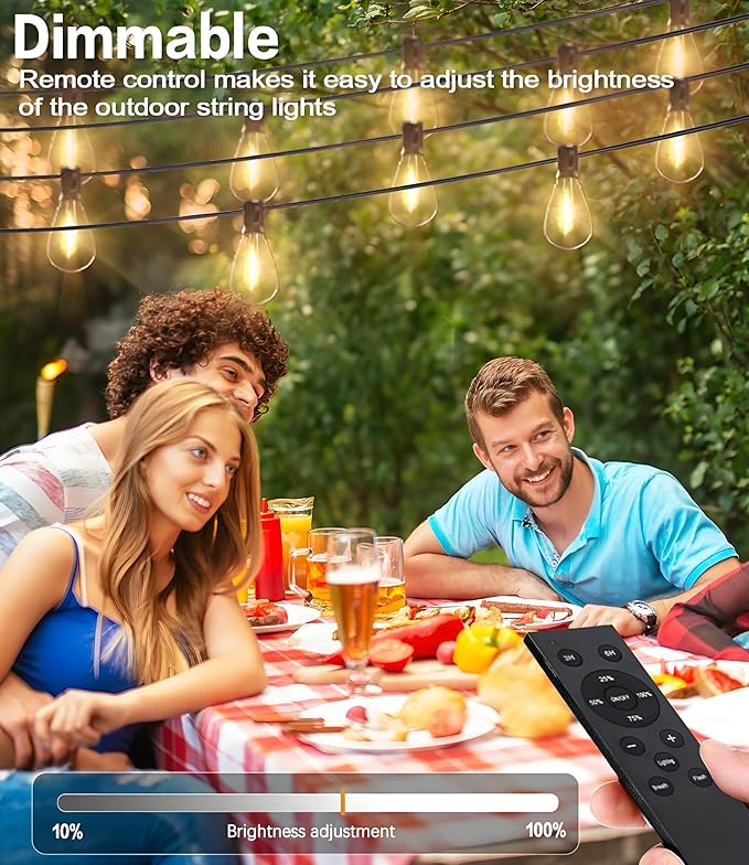 Tenmiro 50FT LED Outdoor String Lights - Image 5