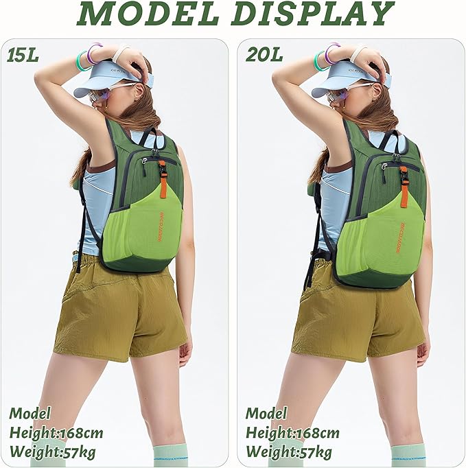 BECOJADDE 20L Small Hiking Backpack - Image 5