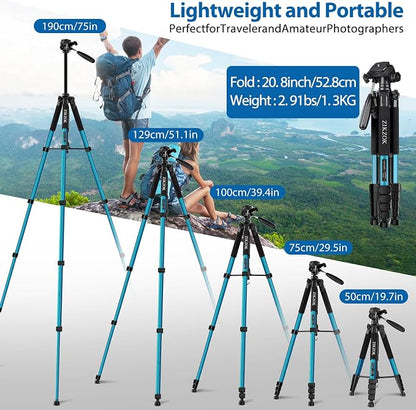 75" Heavy Duty Camera Tripod Stand - Image 3