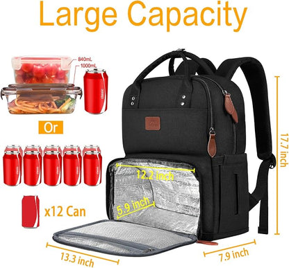 MATEIN 17 Inches Lunch Backpack, Extra Large Lunch Box - Image 3