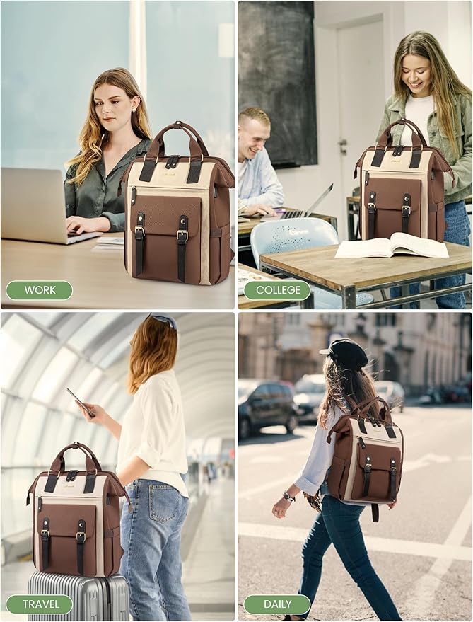 LOVEVOOK Laptop Backpack for Women Work Travel Backpack, Stylish College - Image 4