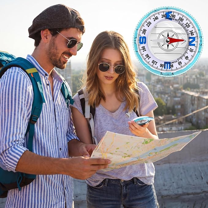 20 Pcs Acrylic Orienteering Compass Hiking Backpacking Survival Reliable - Image 6