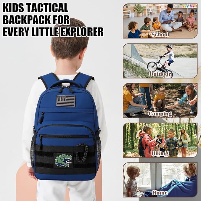 Kids Tactical Backpack Army Molle Bookbag Military Boys Backpack - Image 6