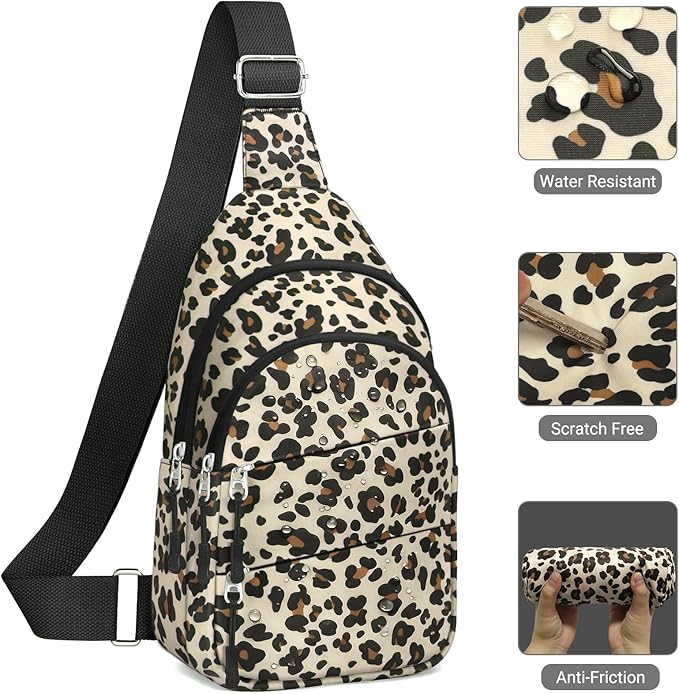 Tuwubi Crossbody Bags for Women, Sling Bag for Men, Small Hiking Backpack Anti - Image 4