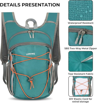 13L Small Hiking Backpack for Women Men, Lightweight Foldable Day pack - Image 5