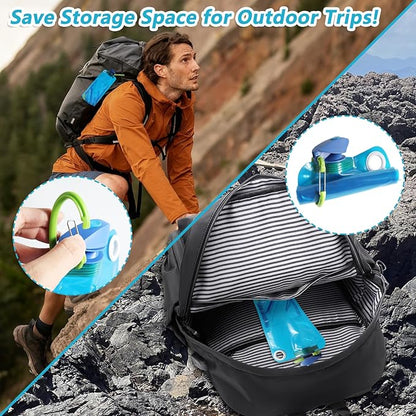 4 Pack Collapsible Water Bottle - Image 5