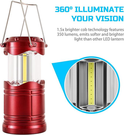 Lichamp LED Camping Lantern, 4 Pack Battery Powered Flashlight - Image 5