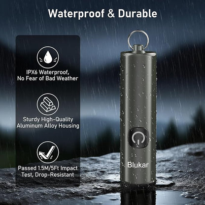Blukar Rechargeable EDC Flashlight, Mini Keychain Flash Light - Image 7