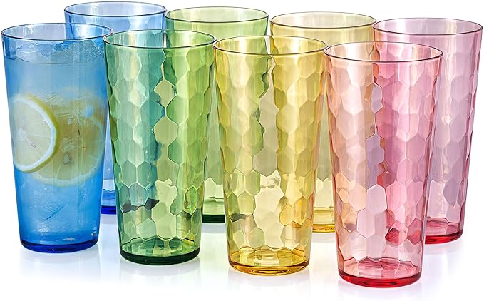 KOXIN-KARLU Mixed Drinkware 26-ounce Plastic Tumbler Acrylic Water Glasses by KOXIN-KARLU