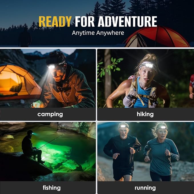HOKOILN 3-Pack LED Headlamp Rechargeable - Image 8