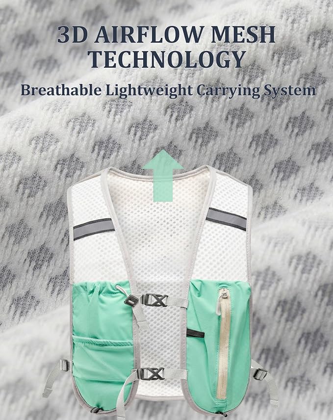 Small Lightweight Hiking Backpack, 3D Breathable Mesh Backpack - Image 3