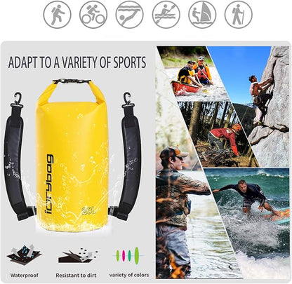 IDRYBAG Dry Bag for Kayaking Waterproof 2L/5L/10L/15L/20L, Small Dry Sack - Image 5