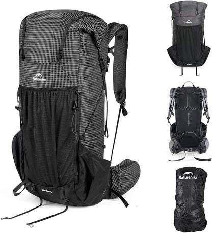 Naturehike 45L Rock 2.0 Upgraded Internal Frame Hiking Backpack by Naturehike